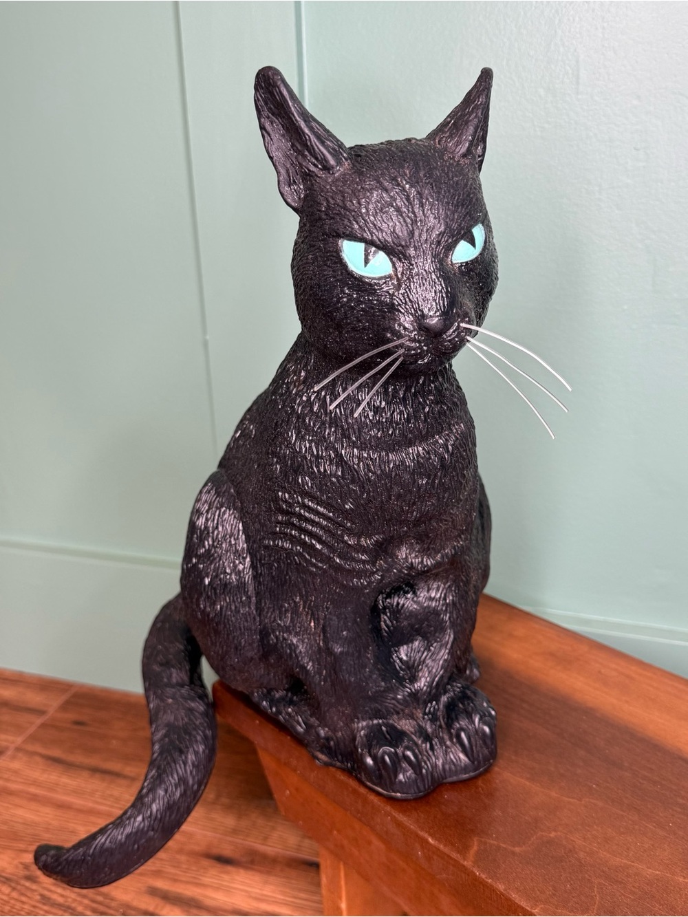 Easter Unlimited Black Cat Halloween Decoration Vintage Plastic